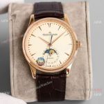 Grade 1A Jaeger-LeCoultre Master Ultra Thin Moonphase Watch Rose Gold Case